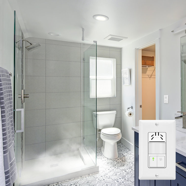 TOPGREENER Humidity Sensor Switch With Motion Detector, Bath Fan and